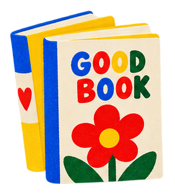 A colourful stack of children's books